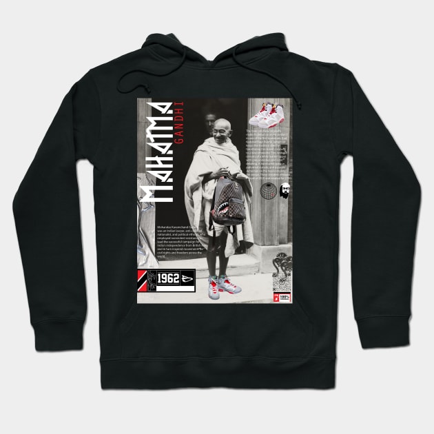 Gandhi Sneakerhead Hoodie by theofficialdb